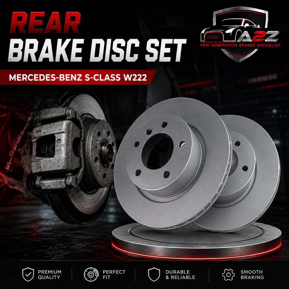 Rear Brake Disc Set A2224200472 A222420047228 A2224231000 Compatible With MERCEDES-BENZ S-CLASS W222