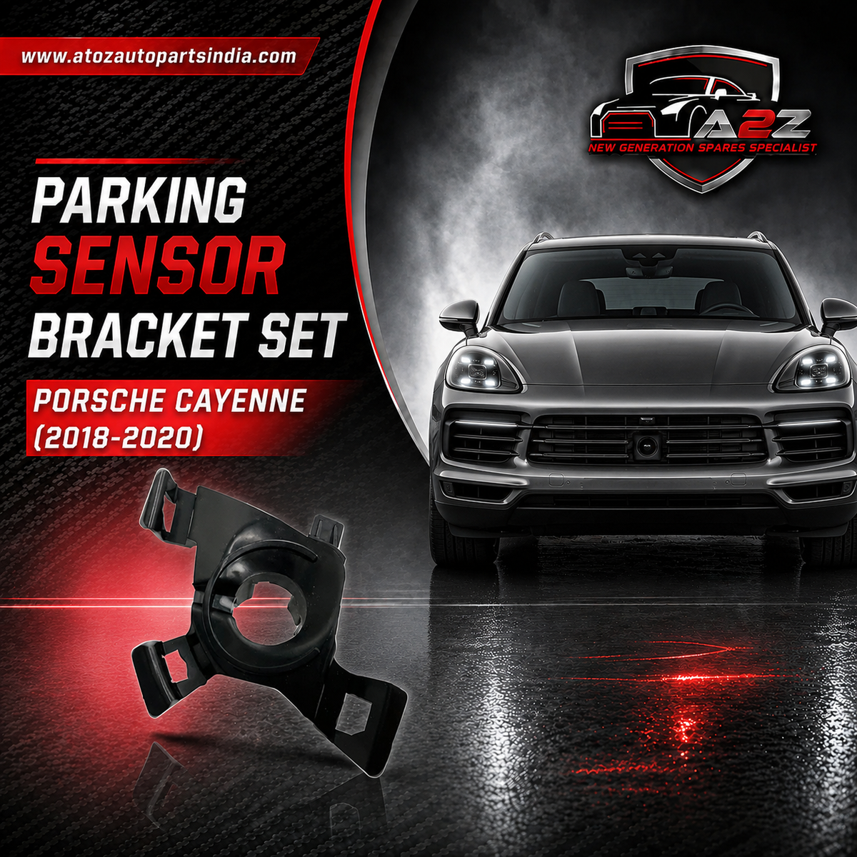 Parking Sensor Bracket Set Right 9Y0807130 & Left 9Y0807129 Compatible With Porsche Cayenne (2018-2020) Tag No.428
