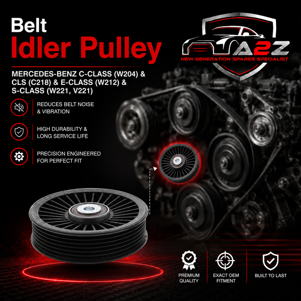 Belt Idler Pulley 11927HG00A A6112300142 Compatible with MERCEDES-BENZ C-CLASS (W204) & CLS (C218) & E-CLASS (W212) & S-CLASS (W221, V221) Tag no : 14