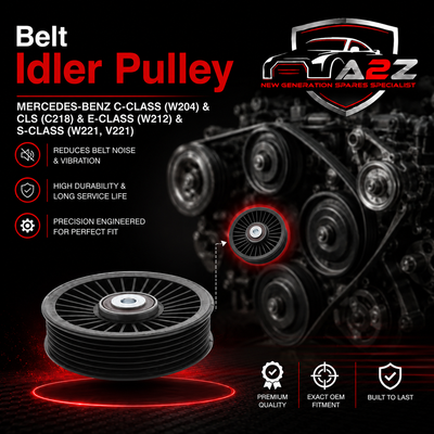 Belt Idler Pulley 11927HG00A A6112300142 Compatible with MERCEDES-BENZ C-CLASS (W204) & CLS (C218) & E-CLASS (W212) & S-CLASS (W221, V221) Tag no : 14