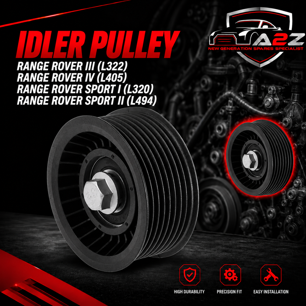 Idler Pulley LR035545 LR010724 Compatible With RANGE ROVER III (L322) RANGE ROVER IV (L405) RANGE ROVER SPORT I (L320) RANGE ROVER SPORT II (L494) Tag no : 9