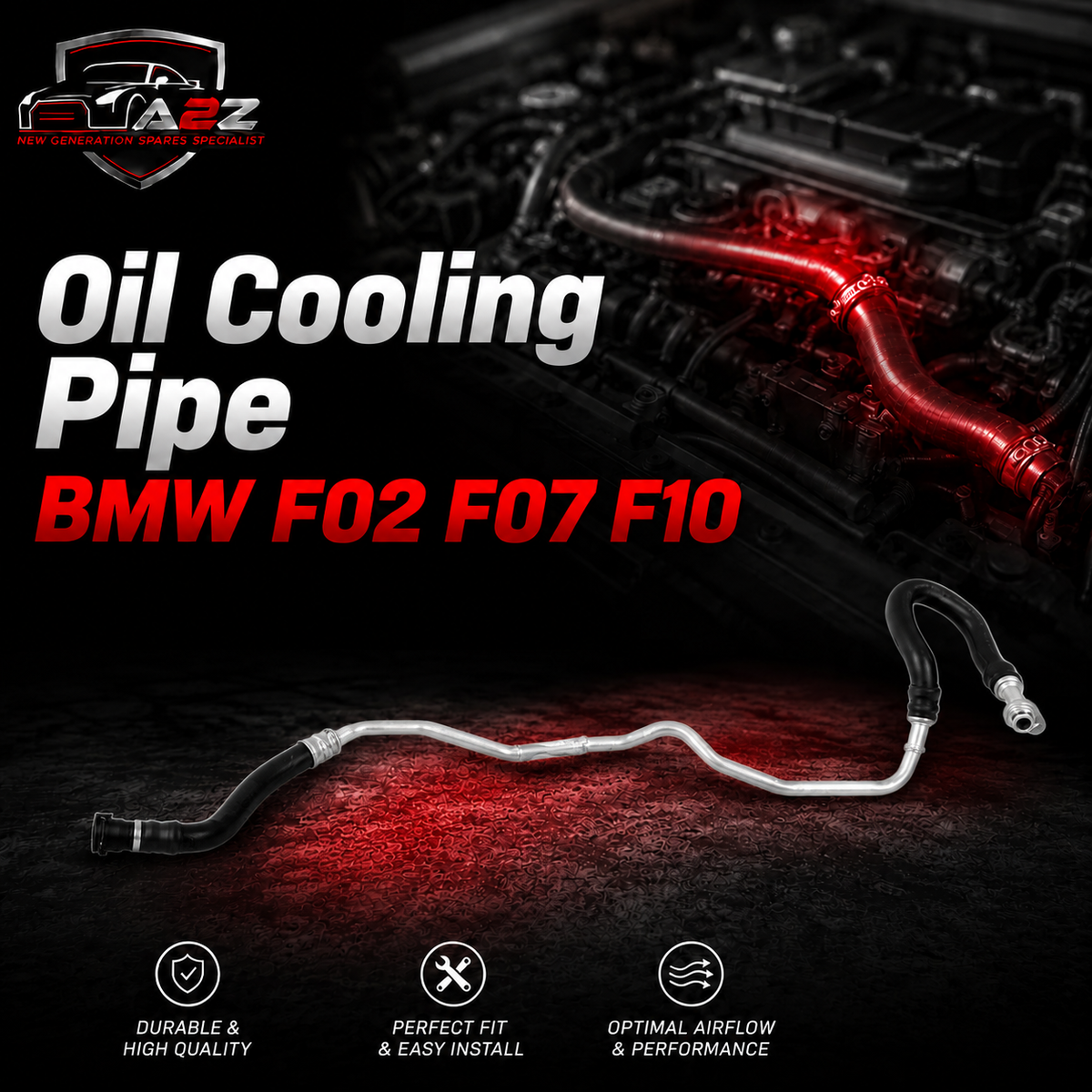 Oil Cooling Pipe 17227583184 Compatible With BMW F02 F07 F10