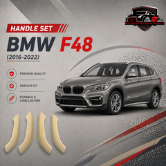 Beige Interior Door Pull Handle Set  Left 51417417511 & Right 51417417512 Compatible With BMW X1 F48