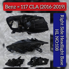 Headlight Base Compatible With Mercedes Benz W117 CLA (2016-2019) Tag No.108