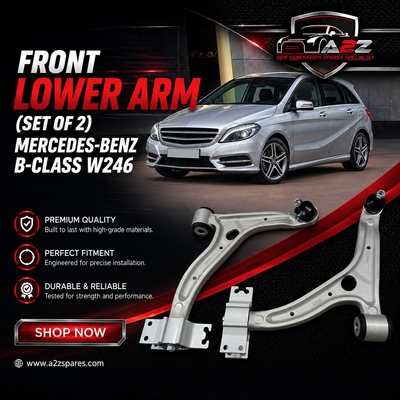 Front Lower Arm (Set Of 2) Left A2463304700 & Right A2463304800 Compatible with Mercedes Benz B-Class (W246)
