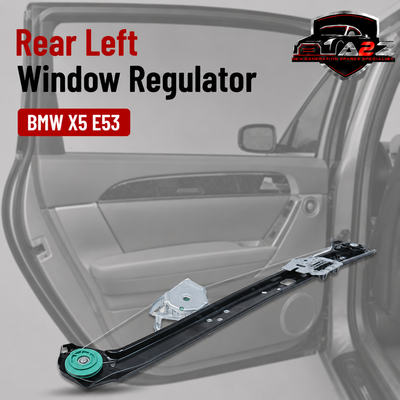 Rear Left Window Regulator. 51357125059 Compatible With BMW X5 E53
