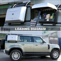 Side Tool Box (Silver) Compatible With Land Rover Defender L633 (2020-2024)
