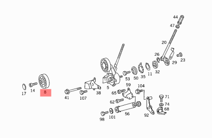 Tensioner Idler Pulley 6012000970 Compatible with MERCEDES-BENZ G-CLASS (W461) & E-CLASS (W124) & C-CLASS (W202)