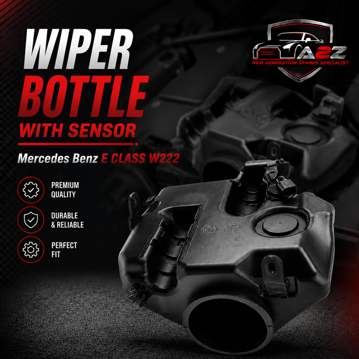 Wiper Bottle With Sensor 2228690420 Compatible With Mercedes Benz  E CLASS W222 Tag No.98