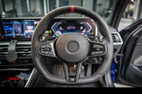 BMW Steering Wheel Leather & Carbon Strip Compatible With BMW G20