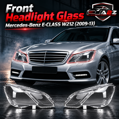 Front Headlight Glass Compatible with  Mercedes-Benz E-CLASS W212 (2009-13)