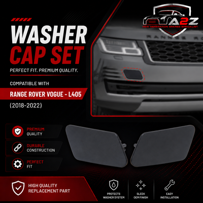 Washer Cap Set Left LR098378 & Right LR098383 Compatible With Range Rover Vogue - L405 (2018-2022) Tag No.920
