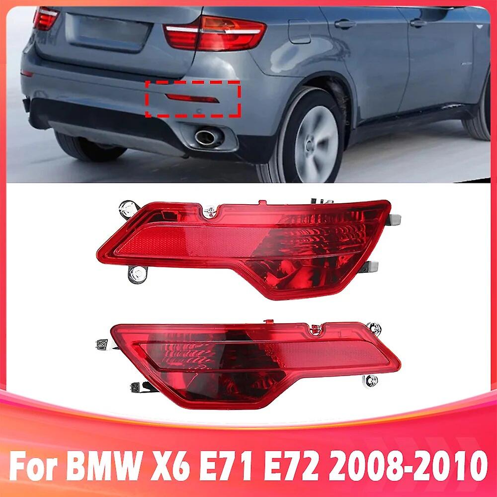 Rear Bumper Reflector Compatible With BMW X6 E71  Rear Bumper Reflector Left 63147187219 & Right 63147187220 Tag-RB-60