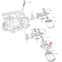 Oil Cooler 068117021B 069118021B 068117021BV 068117021BX Compatible With SKODA OCTAVIA I (1U2) Tag-O-119