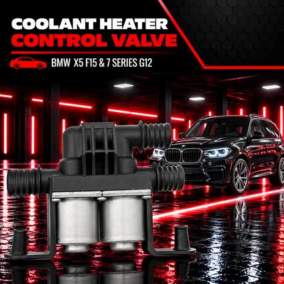 Coolant Heater Control Valve 64116910544 Compatible With BMW X5 F15 & 7 Series G12