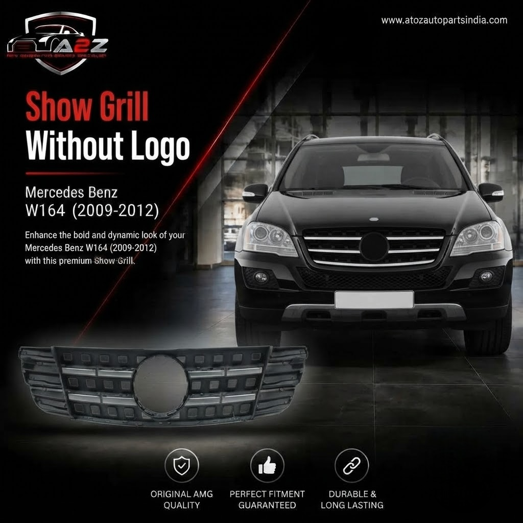 Show Grill Without Logo 1648800685 Compatible With Mercedes Benz ML-Class (W164) (2009-2012) Tag No.145