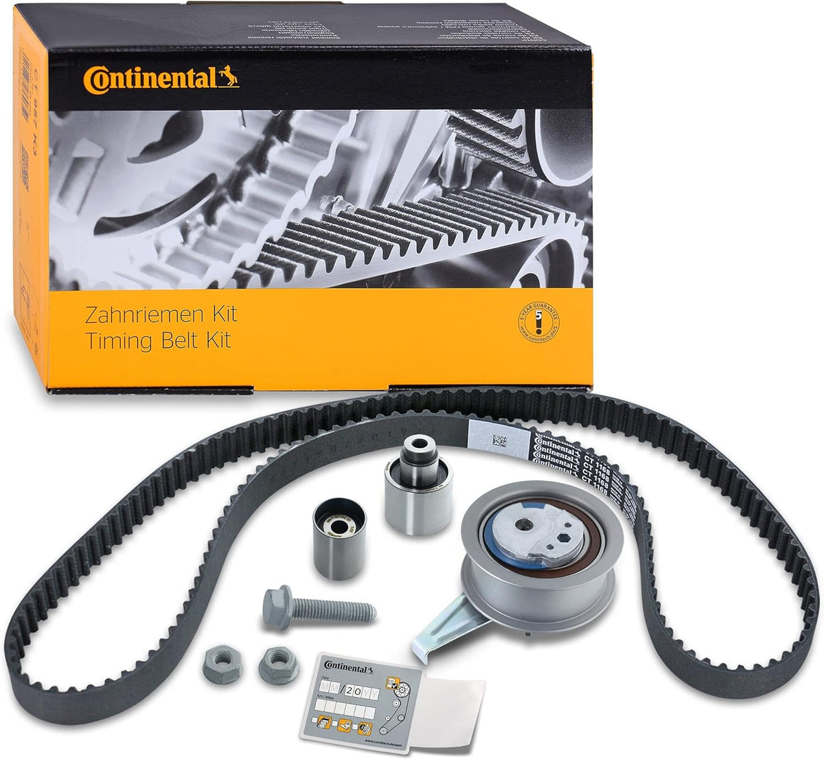 Timing Belt Kit CT1168K1 04L198119A Compatible With AUDI A3 Limousine, A4 B9, A5 Convertible, A5 Sportback, A6 C7, A6 C7 Avant, Q3 (8UB, 8UG), Q5 (8RB), Q5 (FYB, FYG) (CONTINENTAL)