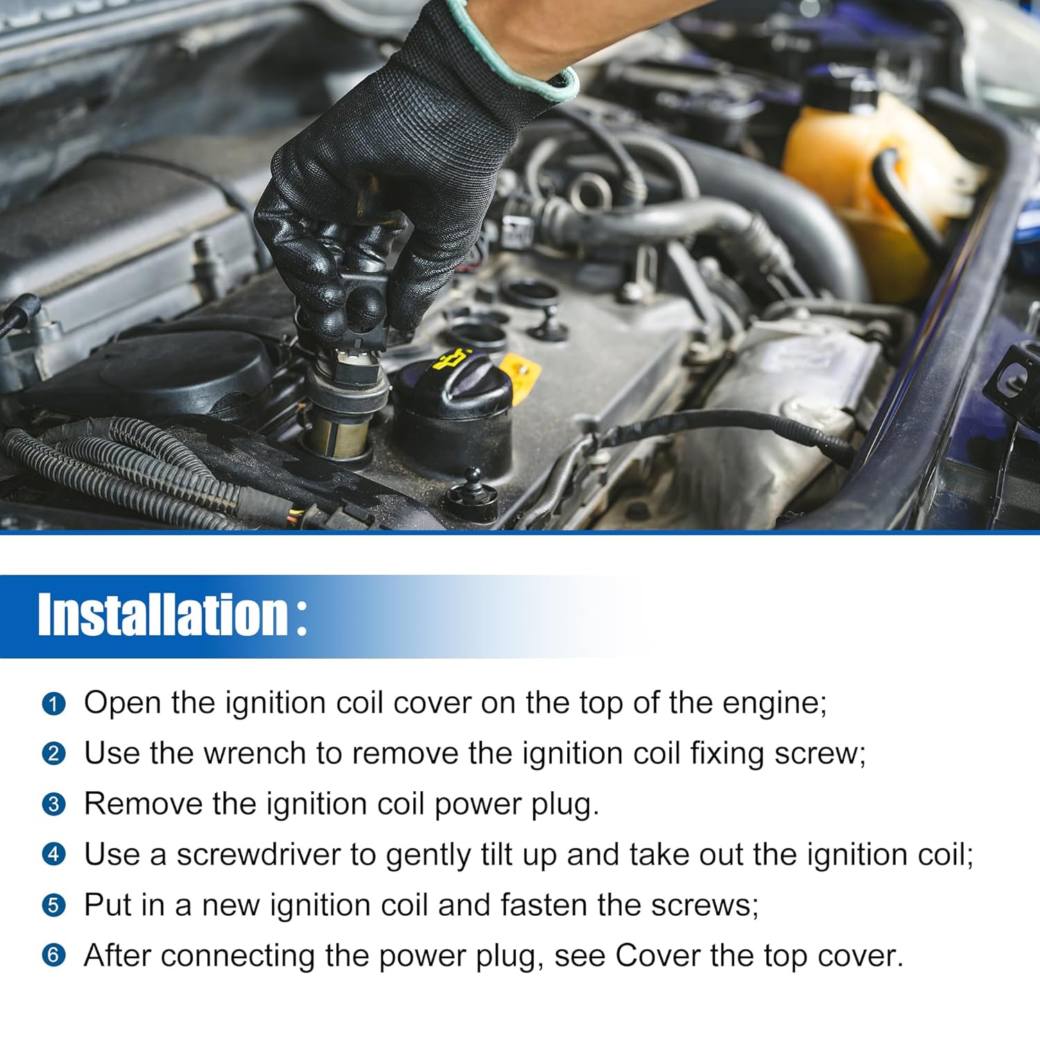 Uxcell Car Ignition Coil 30713417 8677837 Compitable With Volvo S40