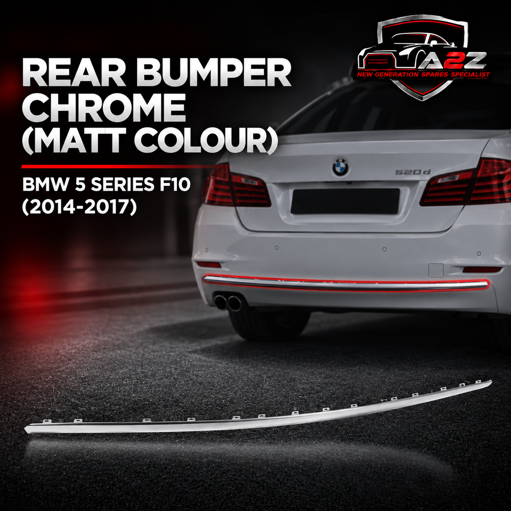 Rear Bumper Chrome (Matt Colour) 51127331611 Compatible With BMW 5 Series (F10) (2014-2017) Tag No.62