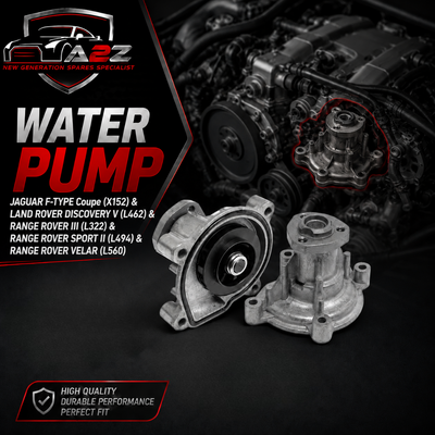 Water Pump 03C121005 Compatible With JAGUAR F-TYPE Coupe (X152) & LAND ROVER DISCOVERY V (L462) & RANGE ROVER III (L322) & RANGE ROVER SPORT II (L494)  & RANGE ROVER VELAR (L560) Tag-W-78