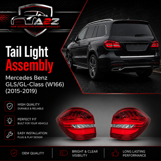 Tail Light Assy Left A1669060102 & Right A1669060202 Compatible With Mercedes Benz GLS/GL-Class (W166) (2015-2019) Tag No.123