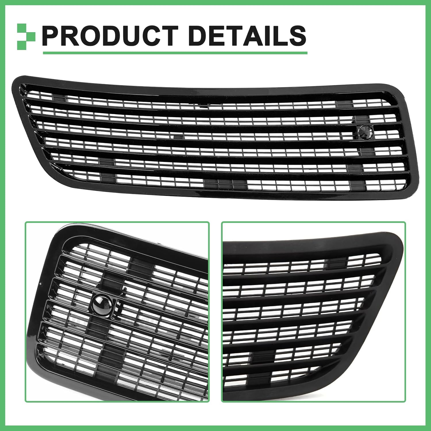 Hood Air Vent Grille Cover Set Left 2218800305 & Right 2218800205 Compatible With MERCEDES BENZ S-CLASS (W221)