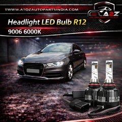 Headlight LED Bulb R12 9006 6000K (Pack of 2) Tag No.9