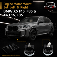 Engine Motor Mount Set Compatible With BMW X5 F15, F85 & X6 F16, F86 Engine Motor Mount Left 22116853103 & Right 22116853104