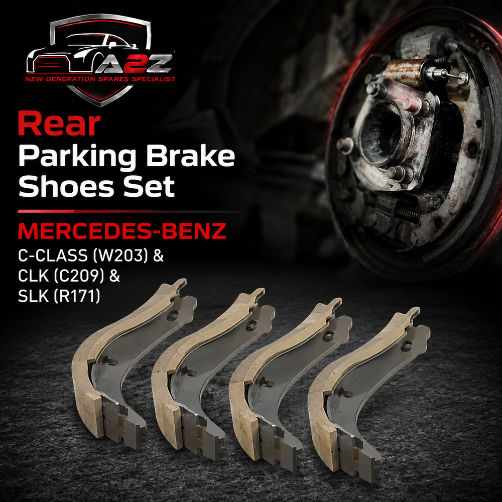Rear Parking Brake Shoe Set 2034200120 A2034200120  4144200320 Compatible With MERCEDES-BENZ C-CLASS (W203) & CLK (C209) & SLK (R171)