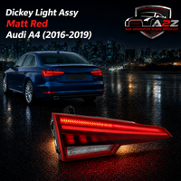 Matt Red Dickey Light Assy Left 8W5945093G & Right 8W5945094G Compatible With Audi A4 (2016-2019) Tag No.163