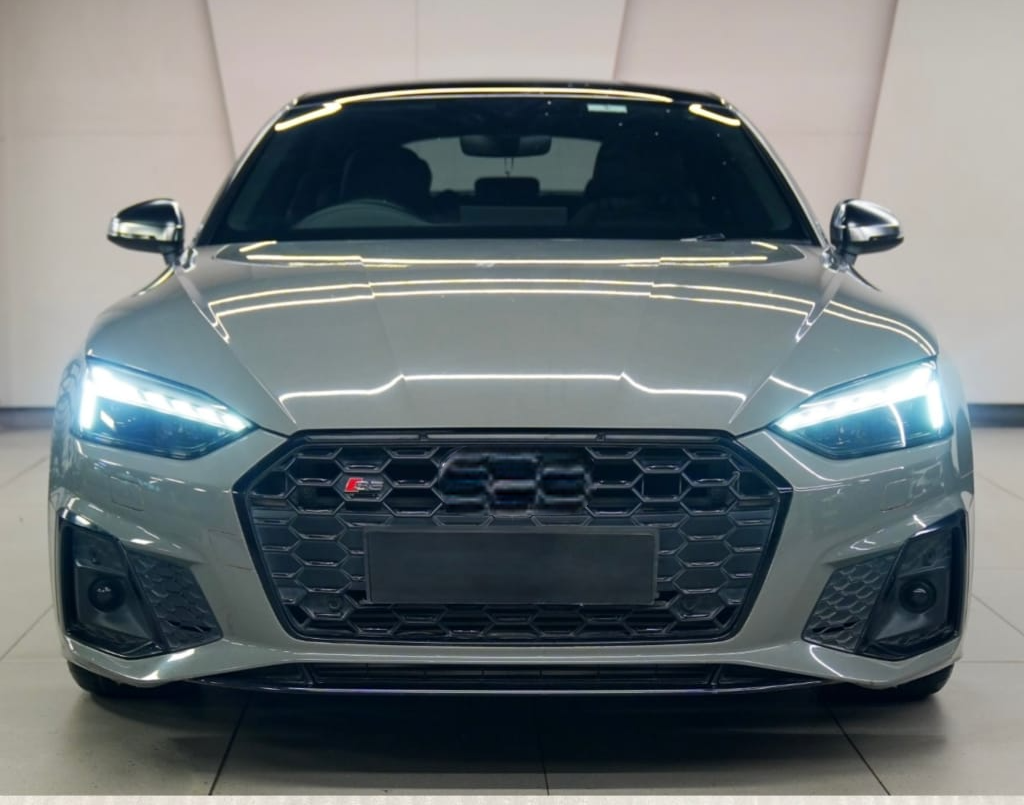 RS5 Full Black Honeycomb Show Grill Compatible With Audi = A5 (2020-24) Tag No.213
