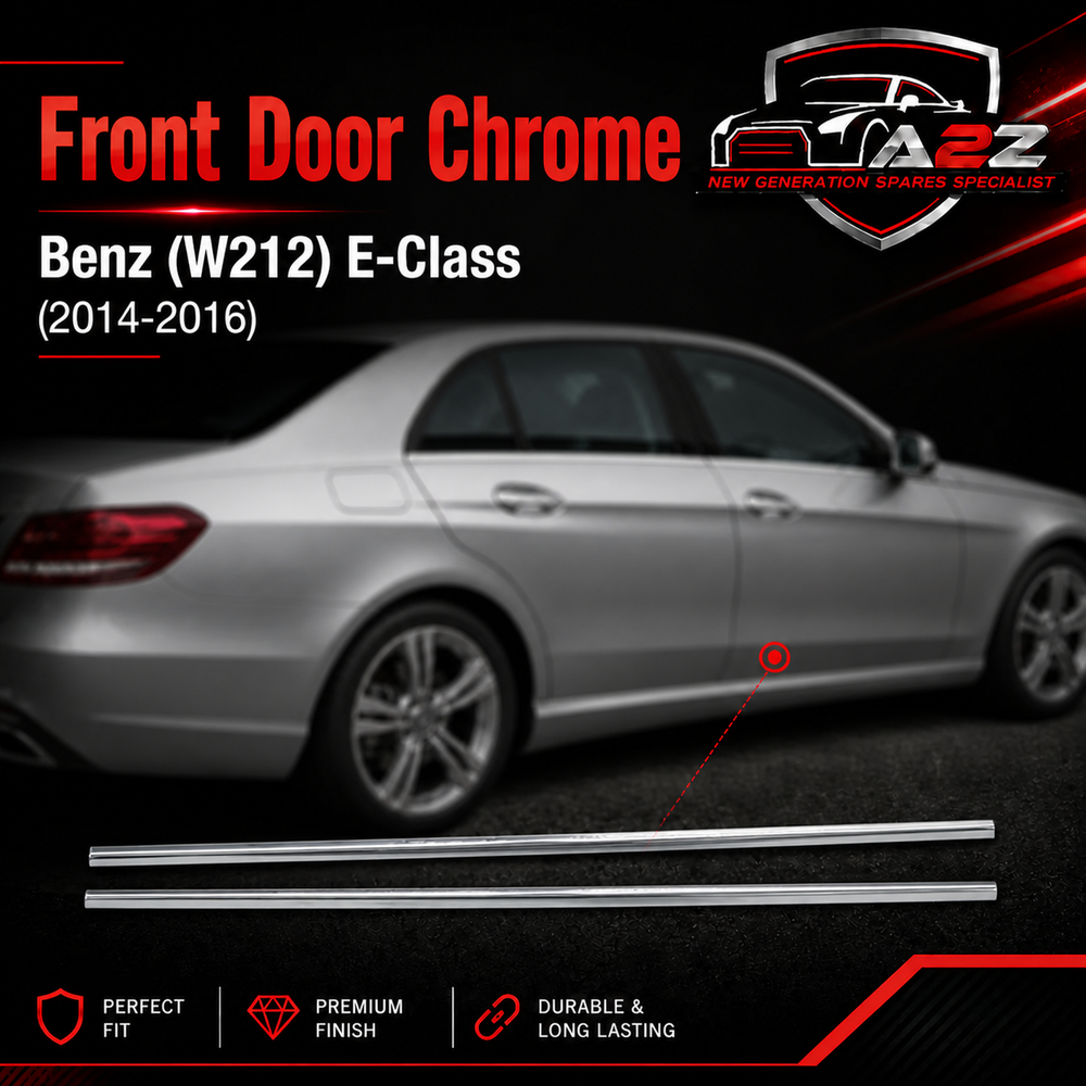 Front Door Chrome Left 2126904582 & Right 2126904682 Compatible With Mercedes Benz (W212) E-Class (2014-2016) Tag No.291