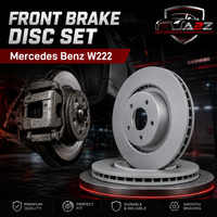Front Brake Disc Set 2224200172 Compatible With Mercedes Benz W222