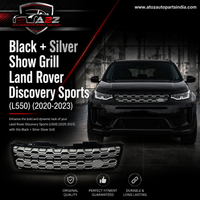 Black + Silver Show Grill Compatible With Land Rover Discovery Sports (L550) (2020-2023) Tag No.15