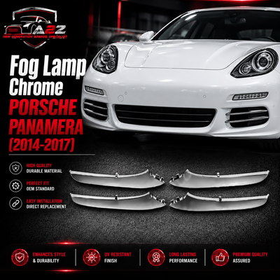 Fog Lamp Chrome Compatible With PORSCHE PANAMERA 2014-2017 Fog Lamp Chrome 970505573031 9705055740300 970505575031 970505576031 97050557303 97050557403 97050557503 97050557603  (Set Of 4) Fog No.161