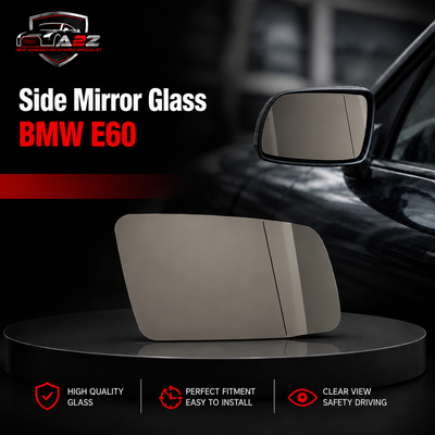 Side Mirror Glass Set Left 51167168183 & Right 51167168184 Compatible With BMW 5 Series E60