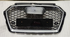 RS3 Black And Chrome Honeycomb Show Grill Compatible With Audi = A3 (2017-20) Tag No.97