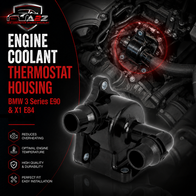 Engine Coolant Thermostat Housing 11517572859 11517506576 Compatible With BMW 3 Series E90 & X1 E84 Tag-E-72