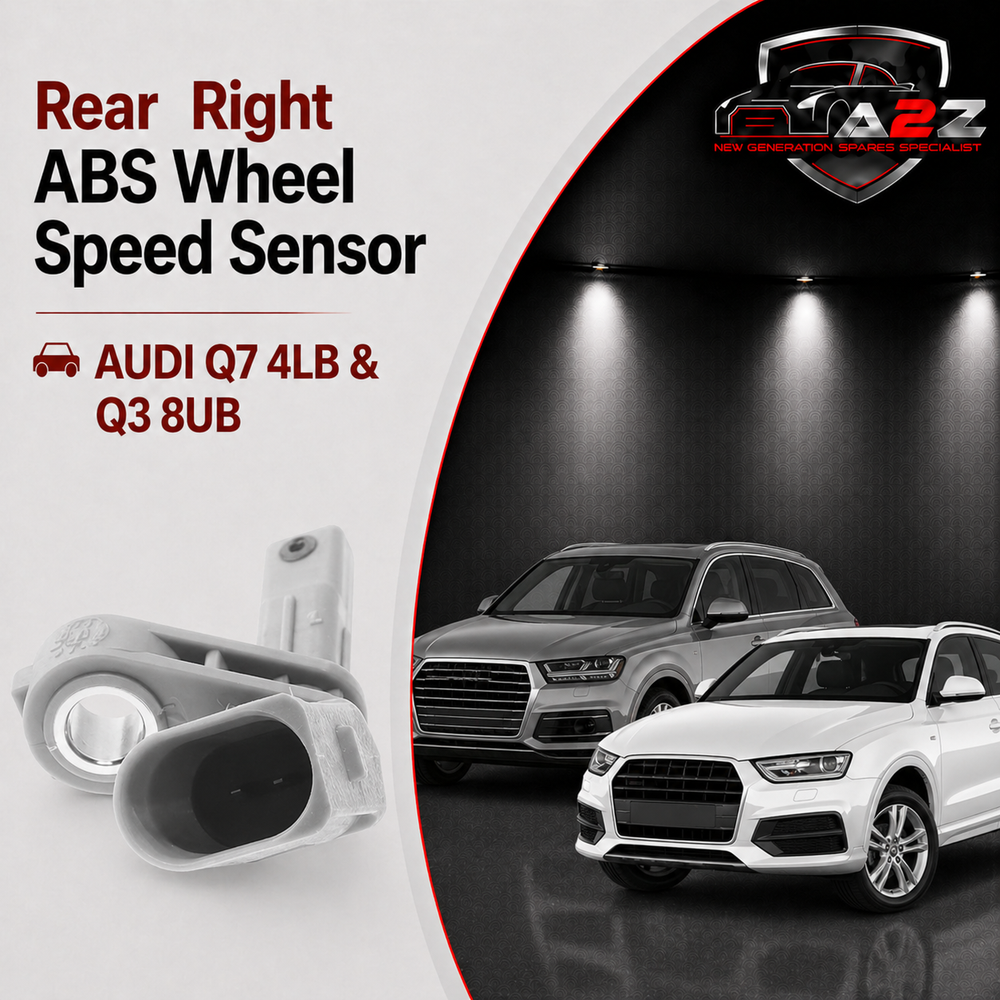 Rear Right ABS Wheel Speed Sensor Grey 7L0927808A 7L0927808B WHT003856A WHT003856B WHT003856C Compatible With AUDI Q7 4LB & Q3 8UB