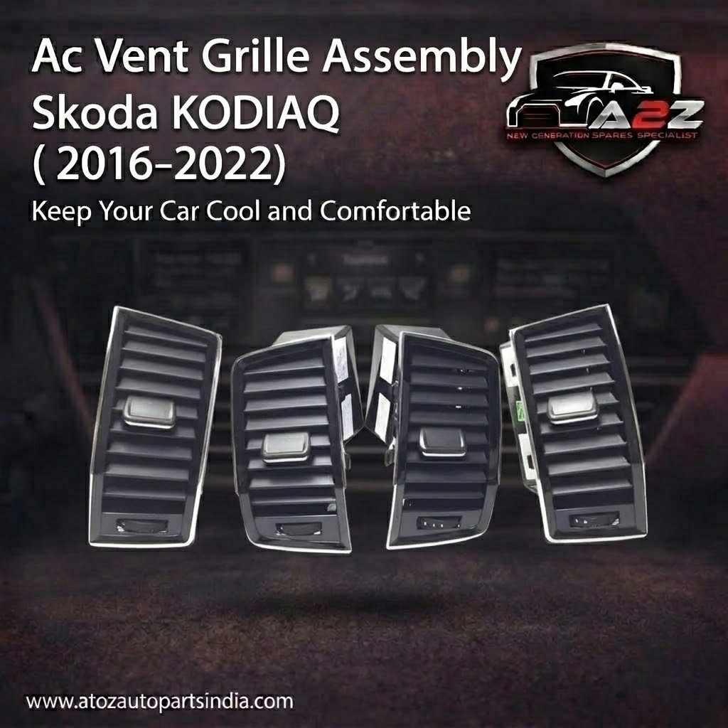 Black Ac Vent Grille Assembly Center-Left 56G820951 & Center-Right 56G820952 & Right 56G819702 & Left 56G819701 Compatible With Skoda KODIAQ