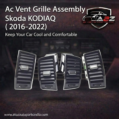 Black Ac Vent Grille Assembly Center-Left 56G820951 & Center-Right 56G820952 & Right 56G819702 & Left 56G819701 Compatible With Skoda KODIAQ