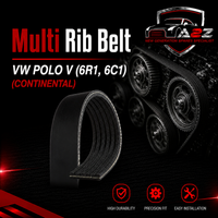 MULTI-RIB BELT 6PK1730 Compatible With VW POLO V (6R1, 6C1) (CONTINENTAL)