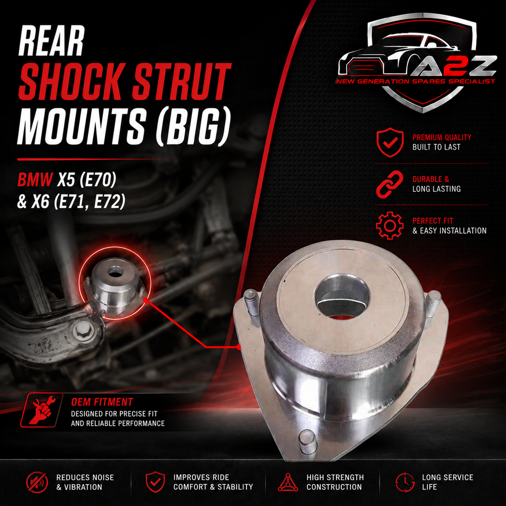 Rear Shock Strut Mounts 33526788778  (Big) Compatible With BMW X5 (E70) & X6 (E71, E72)