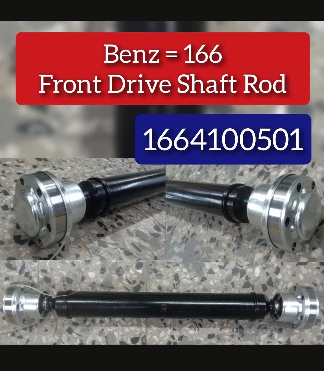 Front Drive Shaft Rod 1664100501 Compatible With Mercedes Benz (166)
