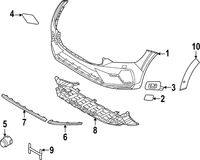 Front Bumper Chrome Left 32227905 Right 32227906 Compatible With VOLVO XC60 (NEW) Tag No.1