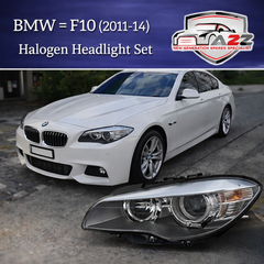 Headlight Headlamp Left Headlight Headlamp Left 63117203241 & Right 63117203242 (Without Blaster) Compatible With BMW  5 Series F10 (2011-14) Helogen Tag No.58
