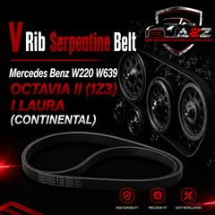 V-ribbed Serpentine Belt 0139978792 Compatible With Mercedes Benz W220 W639