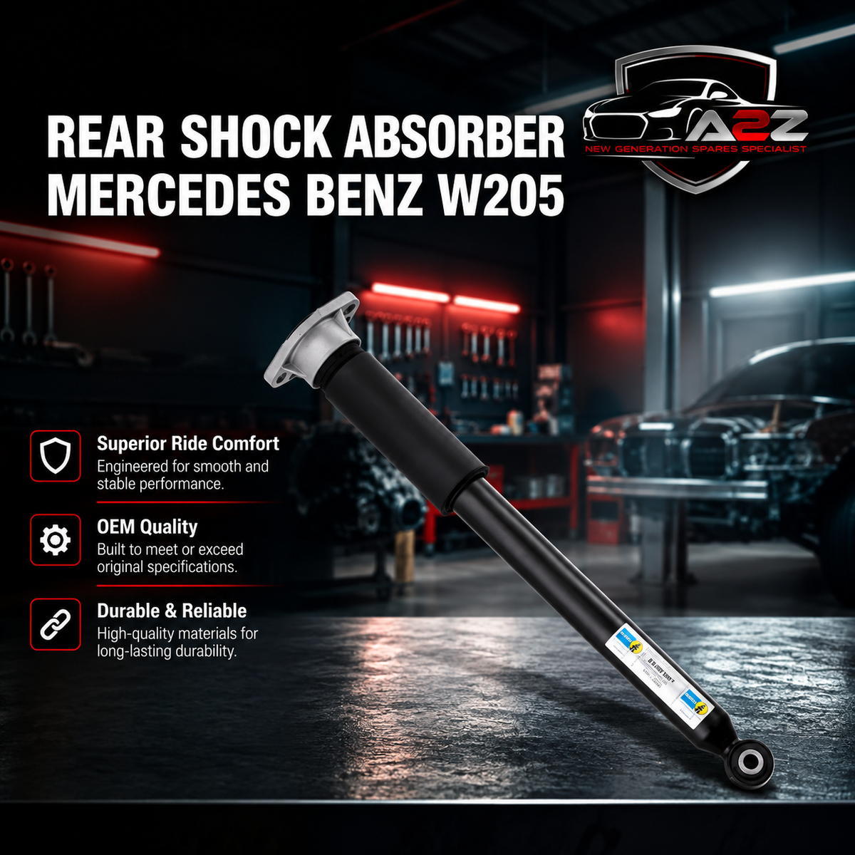 Rear Shock Absorber 2053207130 Compatible With MERCEDES Benz W205