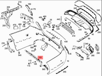 Rear Bumper Bracket 2138850765 Compatible With Mercedes-Benz E-CLASS W213 (2016-2019) Tag No.868