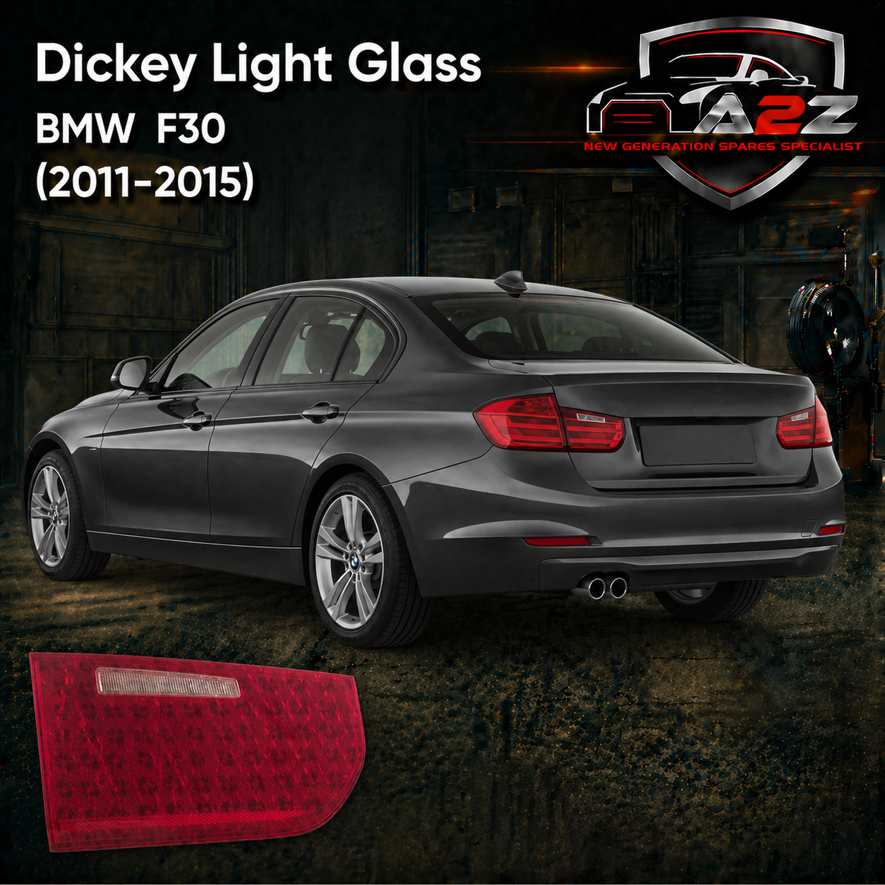 Dickey Light Glass Compatible With BMW 3 Series F30 (2011-2015)